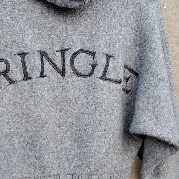 PRINGLE OF SCOTLAND X HM Collab Wool Blend Drawstring Hooded Sweater Cropped S - Picture 4 of 6
